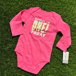Carters Bodysuit - Hooray I’m ONE Today!
